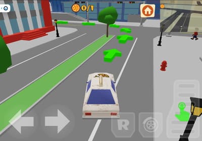 Follow arrows to deliver pizza