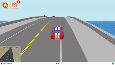 How the game loads in Vortelli Pizza Delivery