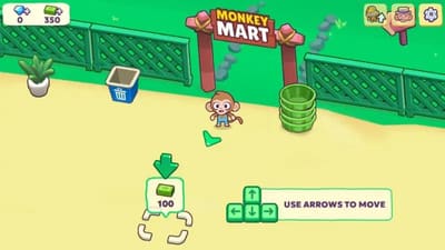 Monkey Mart, a popular Poki game with great onboarding