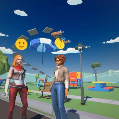 Players using social actions (emojis) in SimplyUp.io