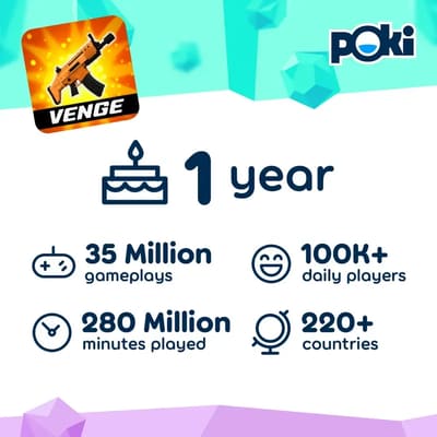 Venge.io 1 year anniversary at Poki