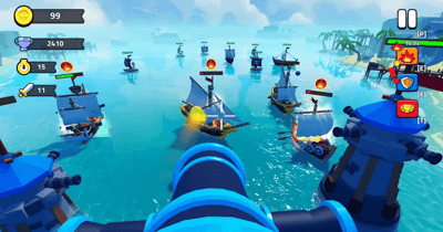 Gameplay screenshot from Cannon Clash