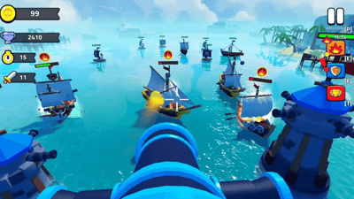 Gameplay screenshot from Cannon Clash