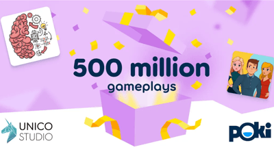 Unico Studio hits 500mill total gameplays with Poki!